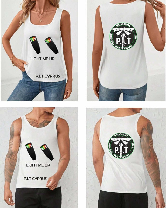 P.I.T Cyprus Tank Top - Emf Light me up | Aμάνικο Μπλουζάκι