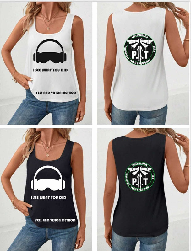 P.I.T Cyprus Tank Top - I see what you did | Aμάνικο Μπλουζάκι