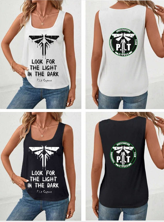 P.I.T. Cyprus Tank Top – Look for the Light in the Dark | Αμάνικο Μπλουζάκι P.I.T. Cyprus