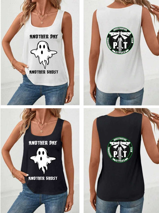 P.I.T Cyprus Tank Top -Αnother Day Another Ghost | Aμάνικο Μπλουζάκι
